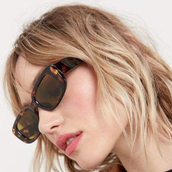 Tortoise Rectangle sunglasses   - Picture 1 of 5